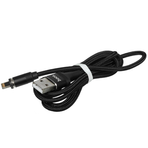 Купить Кабель круглый Hoco Lightning 8-pin - USB 2.0 Type-A черный 1.2 м  5474953. Характеристики, отзывы и цены в Донецке