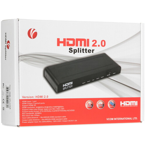 Купить Разветвитель VCOM DD422  5471678. Характеристики, отзывы и цены в Донецке