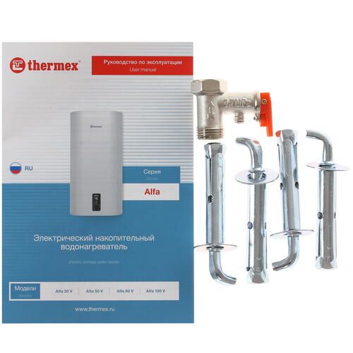 Купить Водонагреватель электрический Thermex Alfa 80 V  8160968. Характеристики, отзывы и цены в Донецке