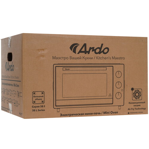 Купить Мини-печь ARDO MO3851S2 серый  9243746. Характеристики, отзывы и цены в Донецке