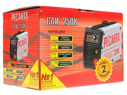 Купить Сварочный аппарат Ресанта САИ 250К  1173184. Характеристики, отзывы и цены в Донецке