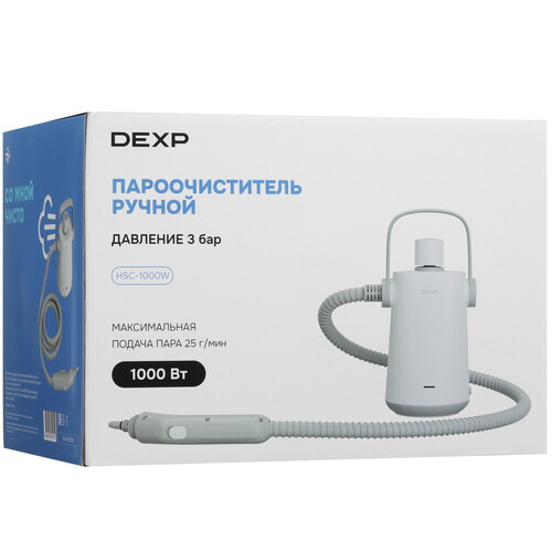 Купить Пароочиститель DEXP HSC-1000W белый  9089399. Характеристики, отзывы и цены в Донецке