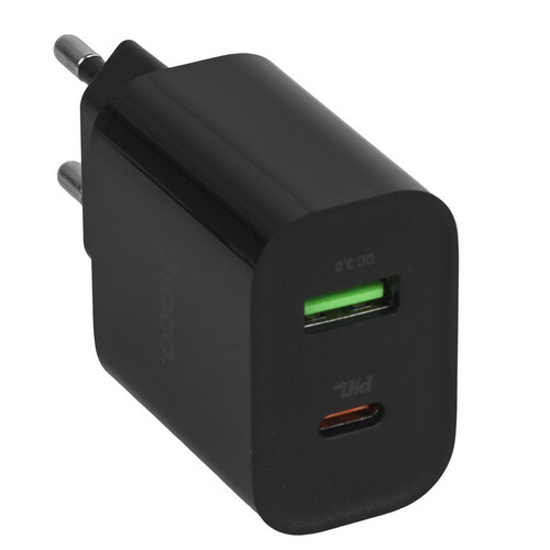 Купить Сетевое зарядное устройство Hoco C80A Plus Rapido черный  9244330. Характеристики, отзывы и цены в Донецке