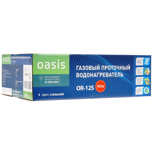 Купить Водонагреватель газовый Oasis OR-12S  5316370. Характеристики, отзывы и цены в Донецке