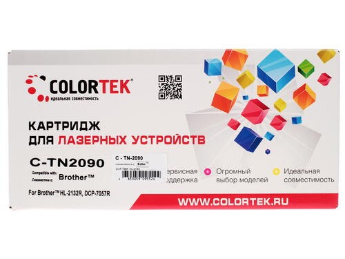 Купить Картридж лазерный Colortek TN-2090 черный  1076241. Характеристики, отзывы и цены в Донецке
