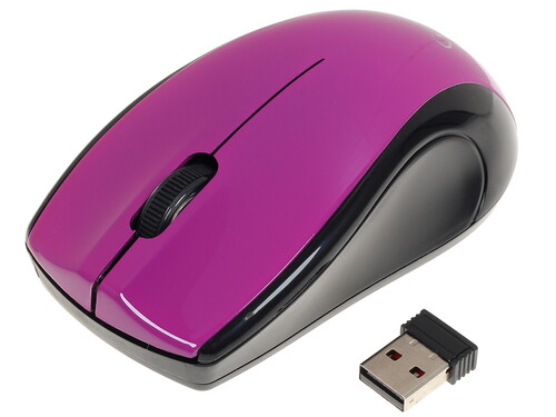 Купить Мышь беспроводная Gembird MUSW-320-P  фиолетовый  1229895. Характеристики, отзывы и цены в Донецке