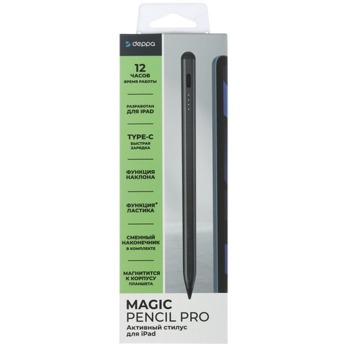 Купить Стилус Deppa Magic Pencil Pro для Apple iPad серый  5475526. Характеристики, отзывы и цены в Донецке