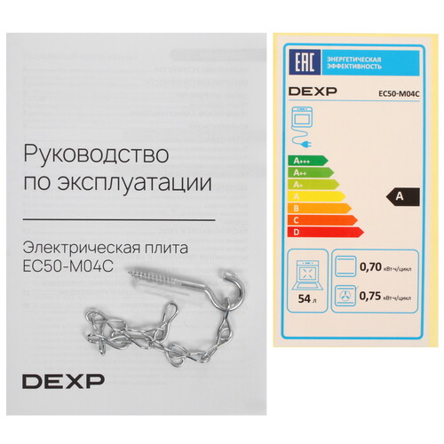 Купить Электрическая плита DEXP EC50-M04C белый  9163246. Характеристики, отзывы и цены в Донецке
