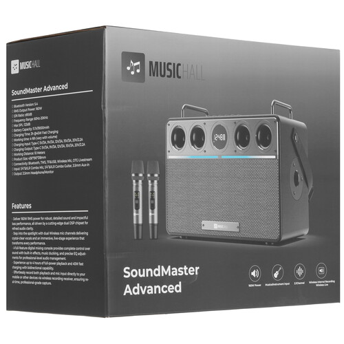 Купить Портативная аудиосистема MusicHall SoundMaster Advanced, серый  5636566. Характеристики, отзывы и цены в Донецке