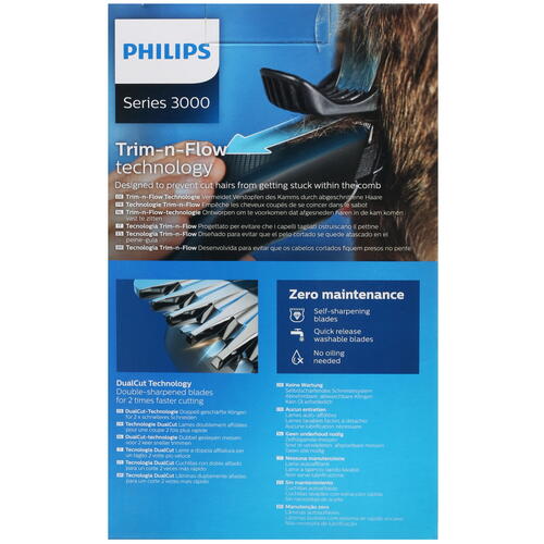 Купить Машинка для стрижки Philips HC3505/15 синий/черный  5074649. Характеристики, отзывы и цены в Донецке