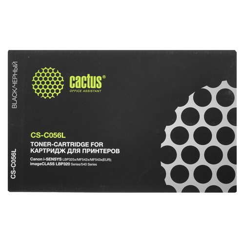 Купить Картридж лазерный Cactus CS-C056L черный, с чипом  5349785. Характеристики, отзывы и цены в Донецке