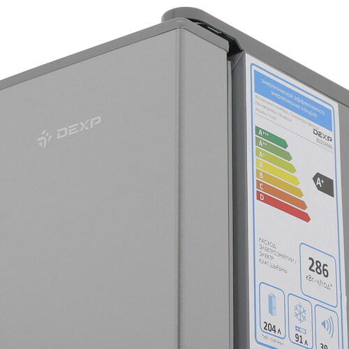 Купить Холодильник с морозильником   DEXP B220AMA серебристый  5049842. Характеристики, отзывы и цены в Донецке