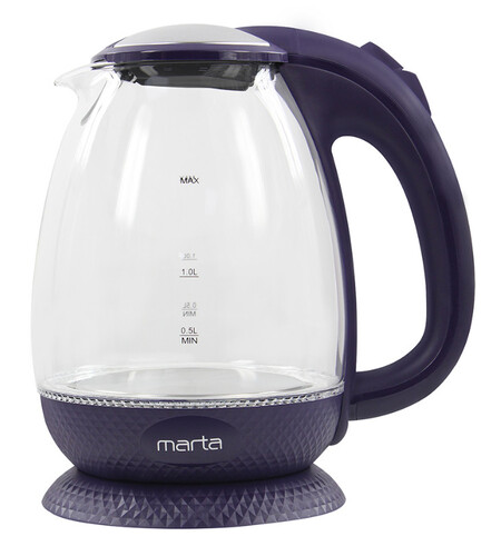 Купить Электрочайник MARTA MT-4625 фиолетовый  9058564. Характеристики, отзывы и цены в Донецке