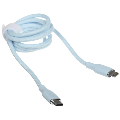 Купить Кабель круглый BY Lightning 8-pin - USB Type-C голубой 1 м  5482091. Характеристики, отзывы и цены в Донецке