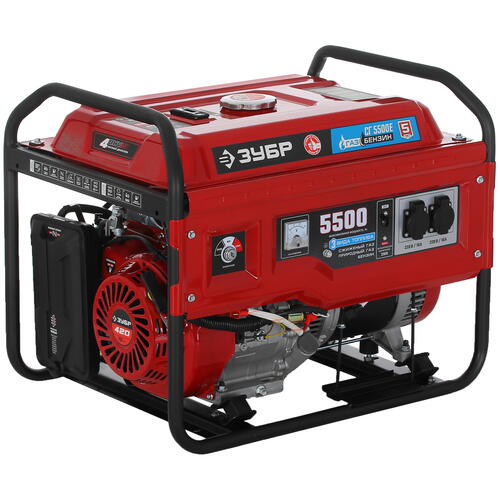 Купить Электрогенератор бензиново-газовый   Зубр СГ-5500Е  5307667. Характеристики, отзывы и цены в Донецке