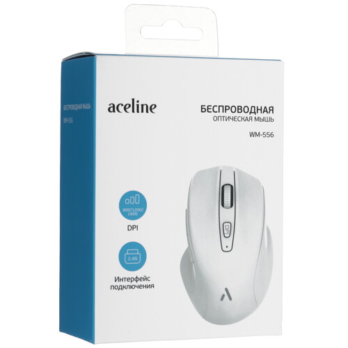 Купить Мышь беспроводная Aceline WM-556  белый  5457976. Характеристики, отзывы и цены в Донецке