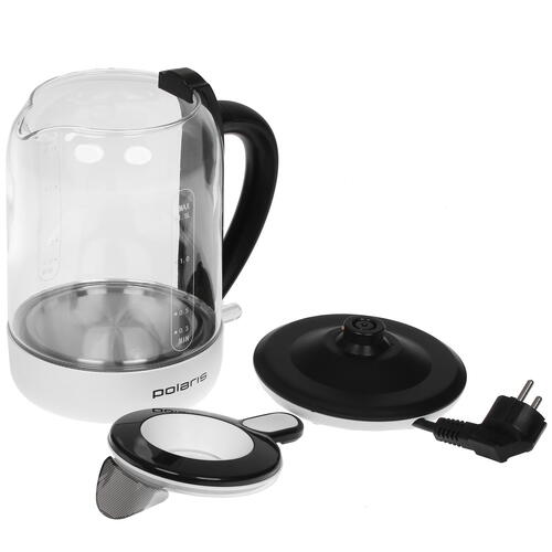 Купить Электрочайник Polaris PWK 1759CGL белый  5355050. Характеристики, отзывы и цены в Донецке