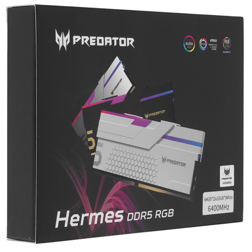 Купить Оперативная память Acer Predator Hermes RGB [BL.9BWWR.423] 64 ГБ  5453320. Характеристики, отзывы и цены в Донецке