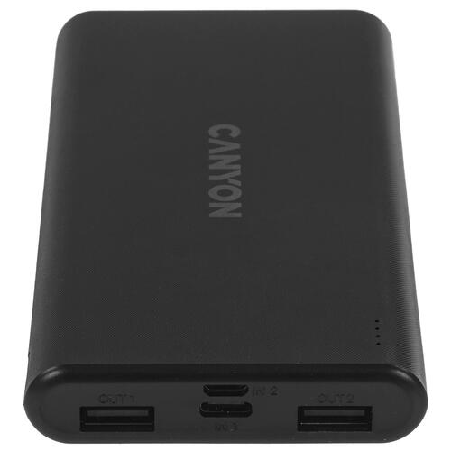 Купить Портативный аккумулятор Canyon PB-106 черный  5332382. Характеристики, отзывы и цены в Донецке