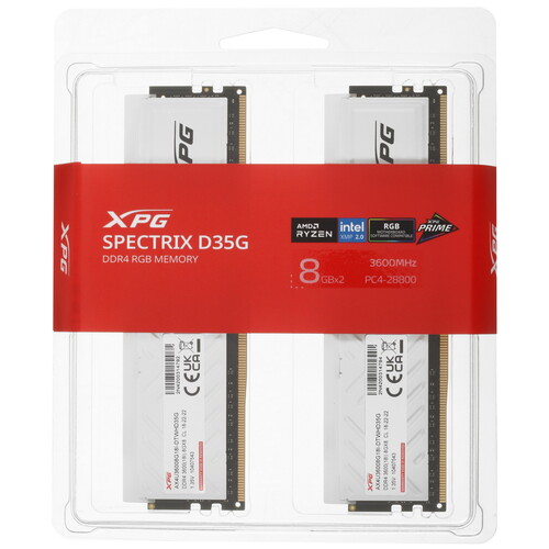 Купить Оперативная память ADATA XPG SPECTRIX D35G RGB [AX4U36008G18I-DTWHD35G] 16 ГБ  5433574. Характеристики, отзывы и цены в Донецке