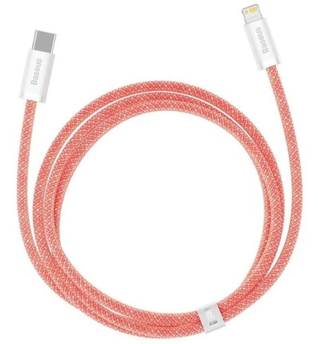 Купить Кабель круглый Baseus Lightning 8-pin - USB Type-C оранжевый 1 м  9260662. Характеристики, отзывы и цены в Донецке
