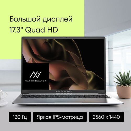 Купить 17.3" Ноутбук Machcreator Genesis R17 серебристый  5637971. Характеристики, отзывы и цены в Донецке