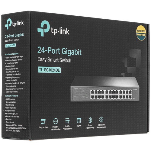 Купить Коммутатор TP-Link TL-SG1024DE  0178460. Характеристики, отзывы и цены в Донецке
