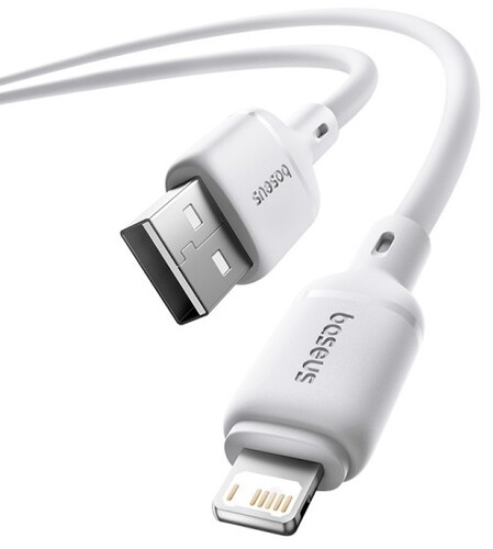 Купить Кабель круглый Baseus Lightning 8-pin - USB 2.0 Type-A белый 2 м  5627478. Характеристики, отзывы и цены в Донецке