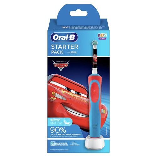 Купить Электрическая зубная щетка Braun Oral-B Vitality Kids D12.523.1K голубой  5496077. Характеристики, отзывы и цены в Донецке