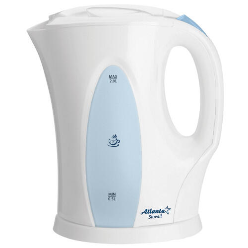 Купить Электрочайник Atlanta ATH-2302 белый  8112243. Характеристики, отзывы и цены в Донецке