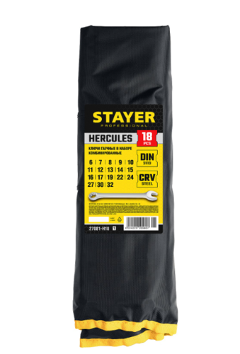 Купить Набор ключей STAYER 27081-H18_z01  9109480. Характеристики, отзывы и цены в Донецке
