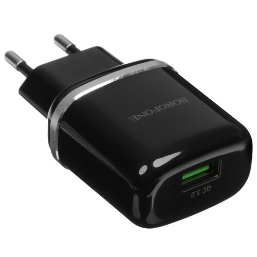 Купить Сетевое зарядное устройство Borofone BA36A черный  5474731. Характеристики, отзывы и цены в Донецке