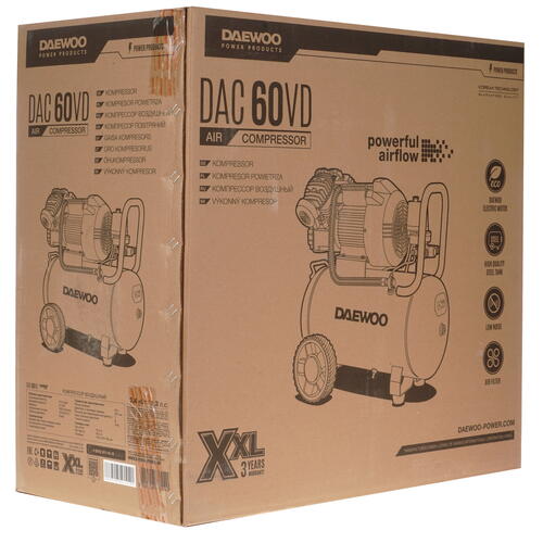 Купить Компрессор поршневой масляный Daewoo DAC 60VD  5347856. Характеристики, отзывы и цены в Донецке