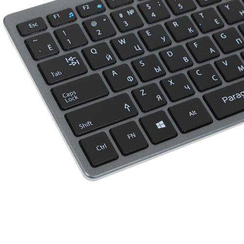 Купить Клавиатура+мышь беспроводная   QUMO Paragon K15/M21 серый  1279164. Характеристики, отзывы и цены в Донецке
