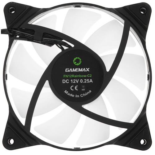 Купить Вентилятор GameMax FN-12Rainbow-C2  черный  5615258. Характеристики, отзывы и цены в Донецке
