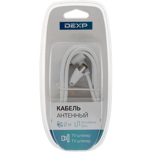 Купить Антенный кабель DEXP 3C2V TV - TV  1604099. Характеристики, отзывы и цены в Донецке