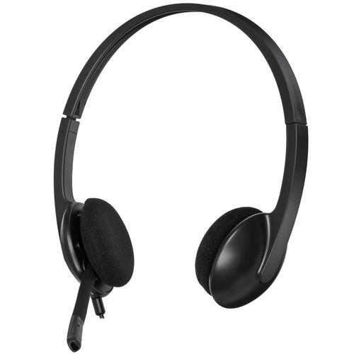 Купить Проводные наушники Logitech H340 черный  5070095. Характеристики, отзывы и цены в Донецке