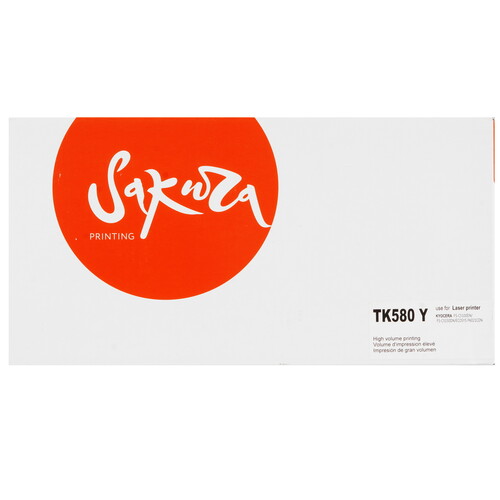 Купить Картридж лазерный SAKURA TK580Y желтый  5364096. Характеристики, отзывы и цены в Донецке