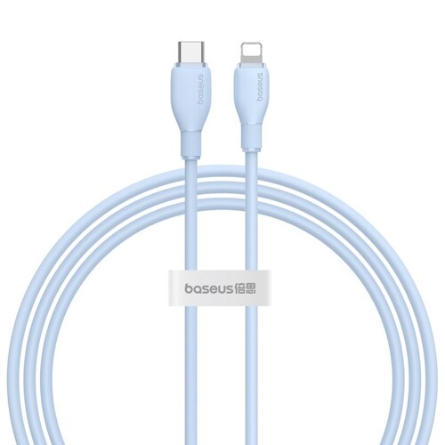 Купить Кабель круглый Baseus Lightning 8-pin - USB Type-C голубой 1 м  5627438. Характеристики, отзывы и цены в Донецке