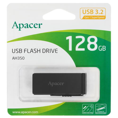 Купить Память USB Flash 128 ГБ Apacer AH350  5058343. Характеристики, отзывы и цены в Донецке