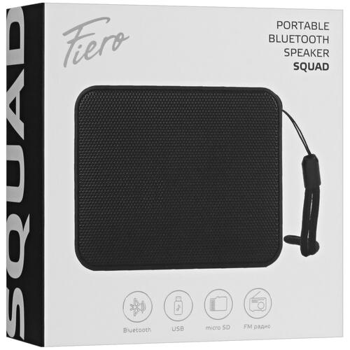 Купить Портативная колонка Fiero Squad P160, черный  5416932. Характеристики, отзывы и цены в Донецке