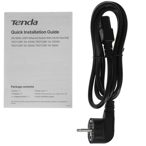 Купить Коммутатор Tenda TEG1120P-16-250W  9170275. Характеристики, отзывы и цены в Донецке