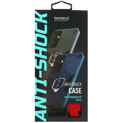 Купить Накладка  BoraSCO Anti-Shok Case для Samsung Galaxy A06 красный  5612092. Характеристики, отзывы и цены в Донецке