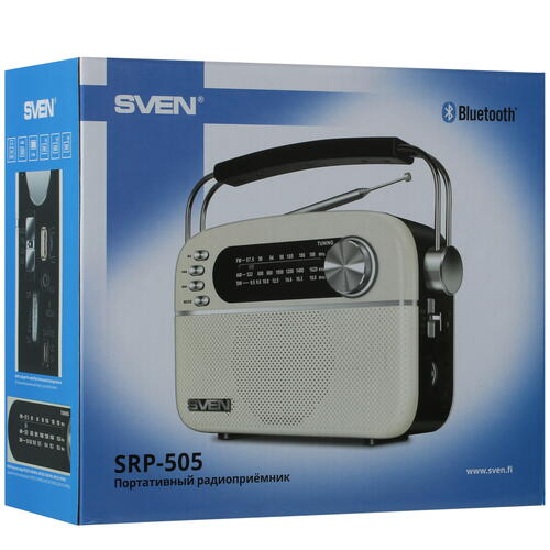 Купить Радиоприемник SVEN SRP-505 белый  9908363. Характеристики, отзывы и цены в Донецке