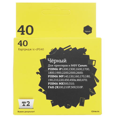 Купить Картридж T2 IC-CPG40 черный  4854735. Характеристики, отзывы и цены в Донецке