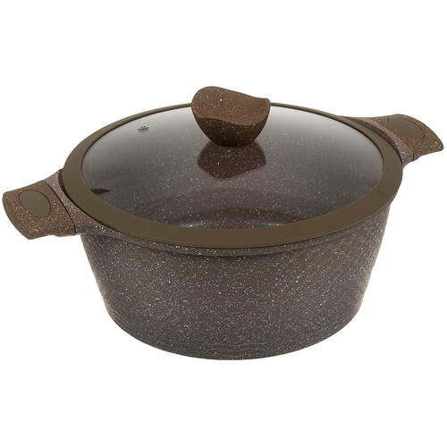 Купить Кастрюля OneTwo Jasper O3SC052 5.2 л 28 см коричневый  4804957. Характеристики, отзывы и цены в Донецке