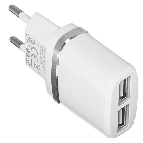 Купить Сетевое зарядное устройство Hoco C12 Smart белый  5367529. Характеристики, отзывы и цены в Донецке