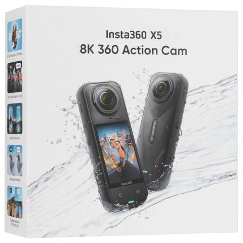 Купить Экшн-камера Insta360 X5 черный  5625989. Характеристики, отзывы и цены в Донецке