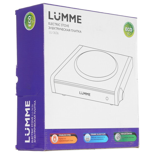 Купить Плита компактная электрическая LUMME LU-3636 NEW серебристый  9058313. Характеристики, отзывы и цены в Донецке