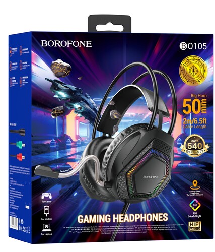 Купить Проводные наушники Borofone BO105 черный 2023  9134483. Характеристики, отзывы и цены в Донецке